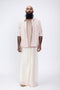 EDAKKARA Hand Woven & Hand Block Printed Kasavu Mundu